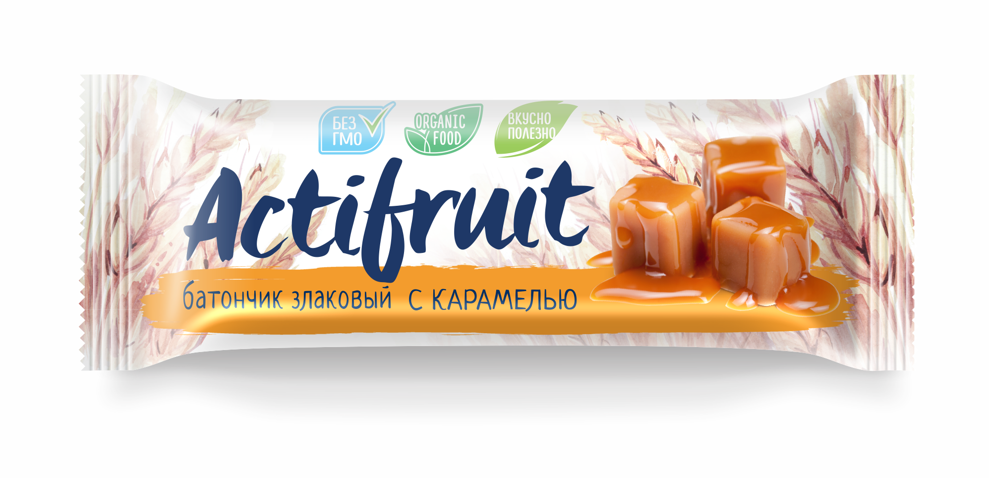 Актифрут Батончик злаковый 24г карамель Злаки на завтрак ООО