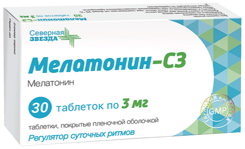Мелатонин-СЗ 0,003 №30 табл п/о Северная звезда ЗАО