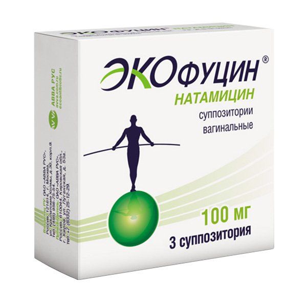Экофуцин 100мг №3 супп. вагин. Авва Рус
