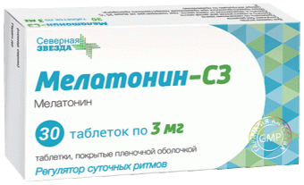 Мелатонин-СЗ 3мг №30 табл п/о Северная звезда ЗАО