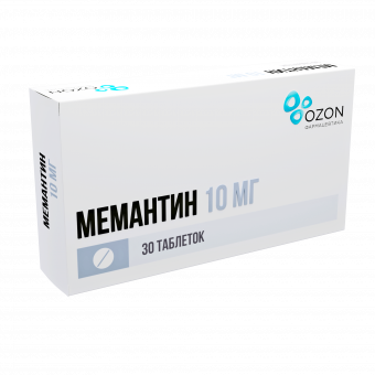 Мемантин 0,01 №30 табл.п/п.о Озон